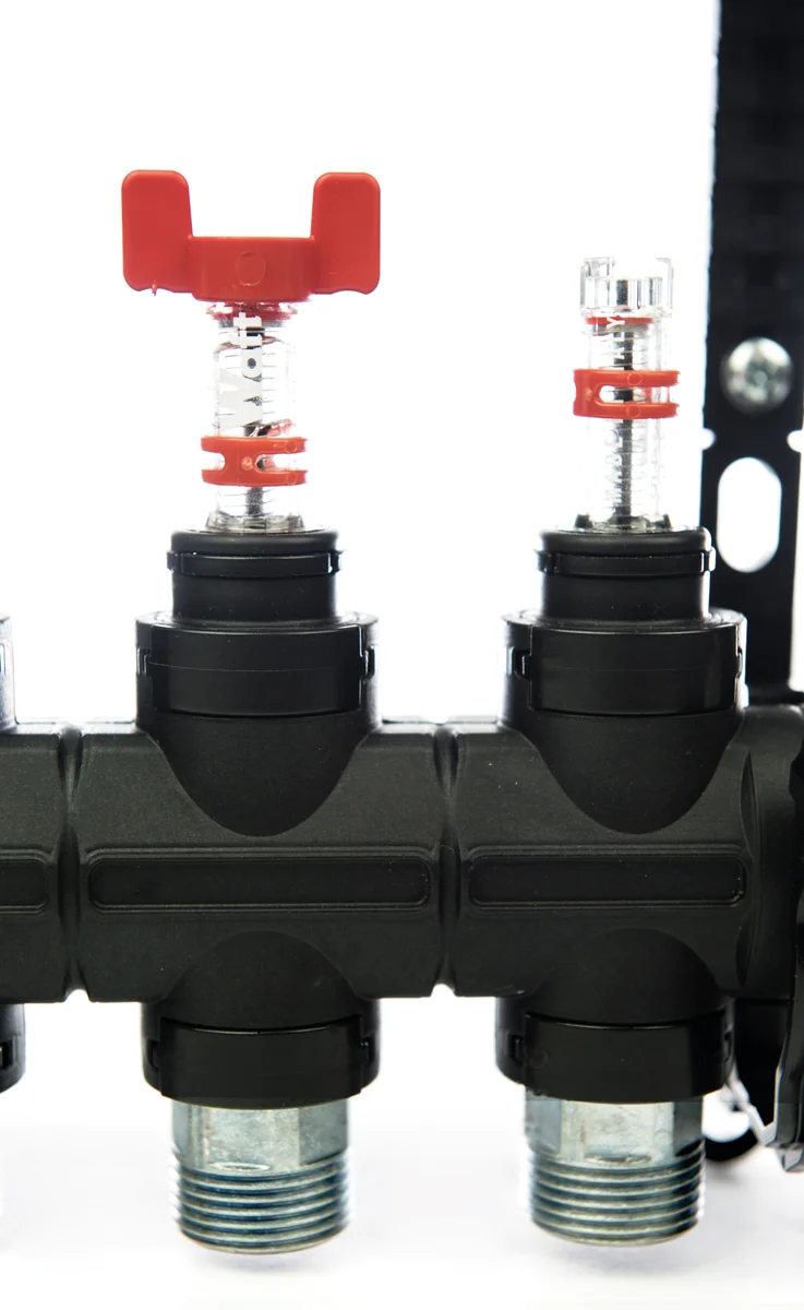 colector suelo radiante plastico Pressman 8 circuitos Detalle 13