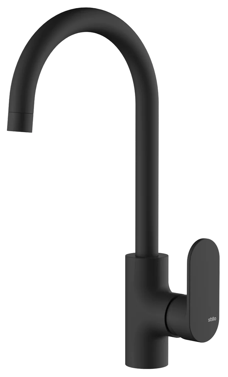 Stillo Aura Evo monomando negro Detalle 1