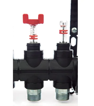 colector suelo radiante plastico Pressman 8 circuitos Detalle 7