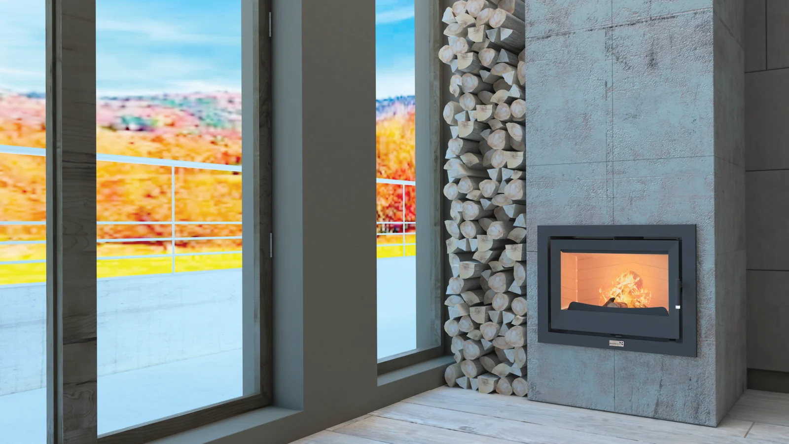 Greenheiss I70 leña 12kW Detalle 2