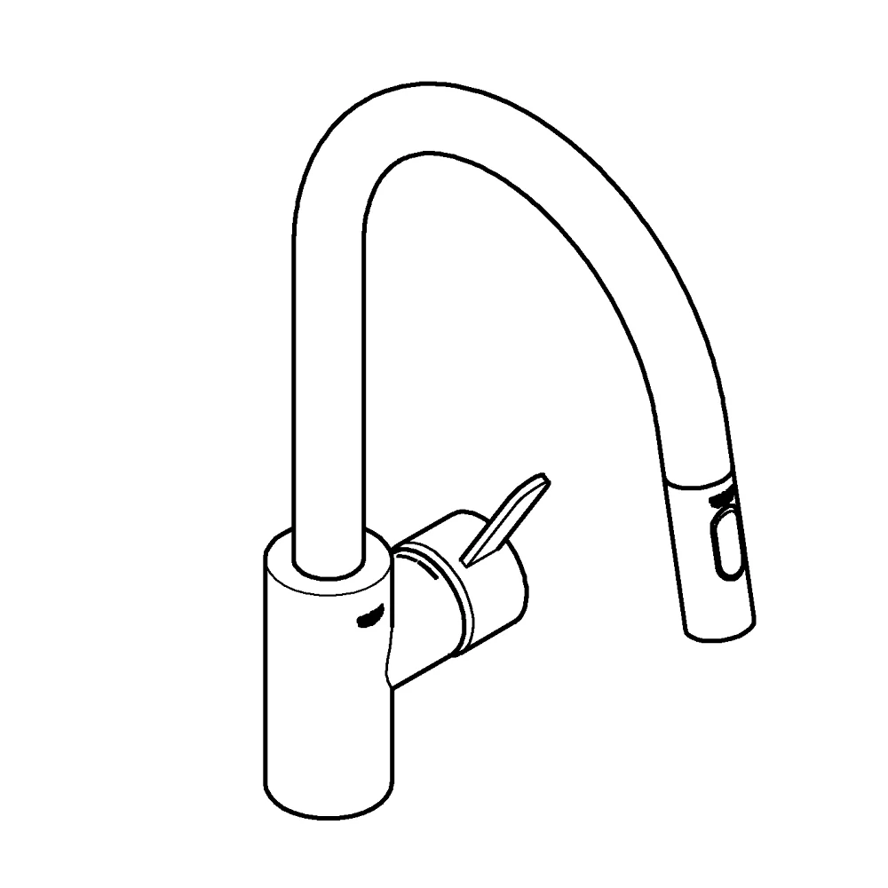 Grifería Grohe Eurosmart monomando Detalle 39