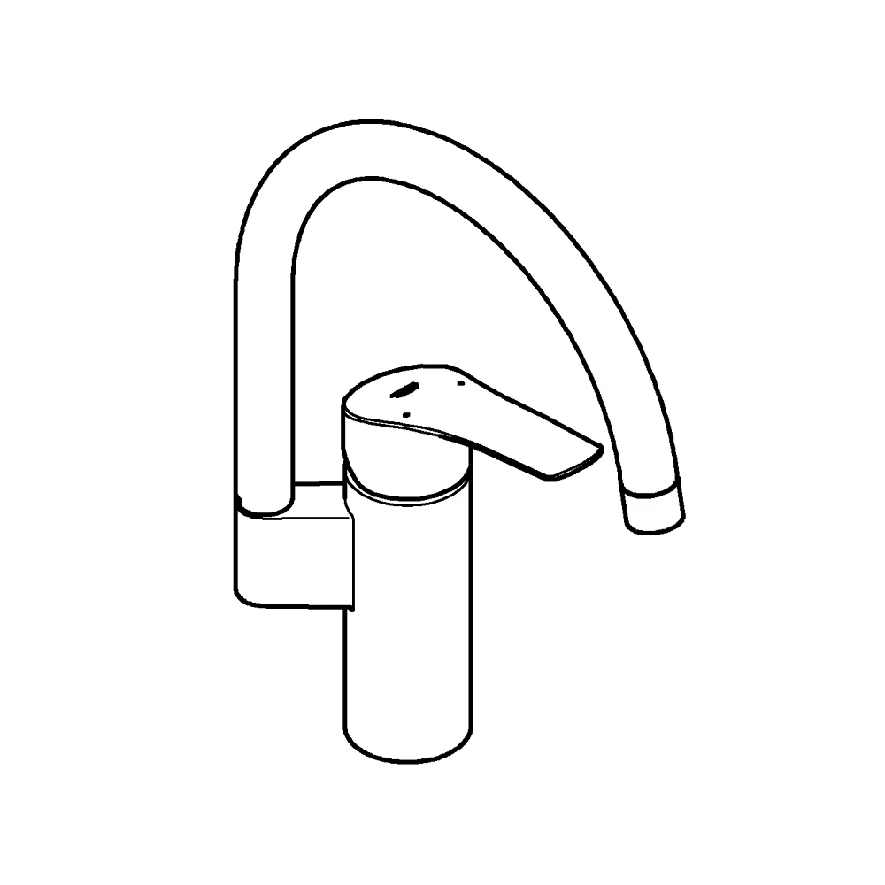 Grifería Grohe Eurosmart monomando Detalle 7
