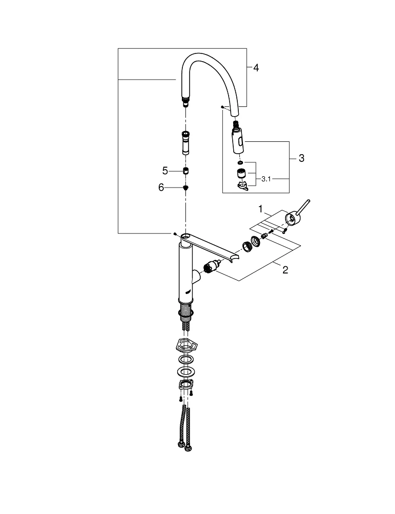 Grohe Concetto monomando extraíble Detalle 11