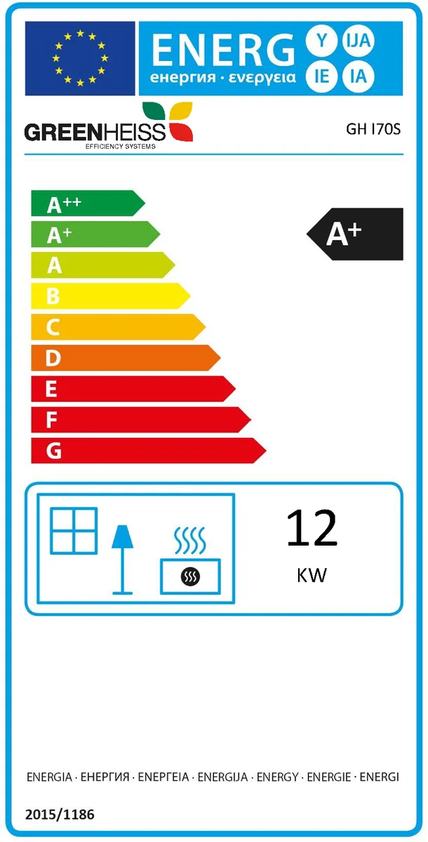 Greenheiss I70 leña 12kW Detalle 3