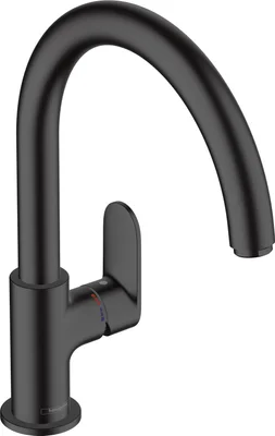 grifería de fregadero Hansgrohe Vernis Blend monomando - Negro mate