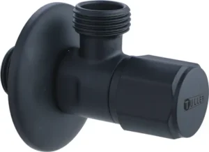válvula de corte para aparatos Tuller escuadra sin tuerca sistema antical - Rosca m - 3/8" - Cierre cerámico