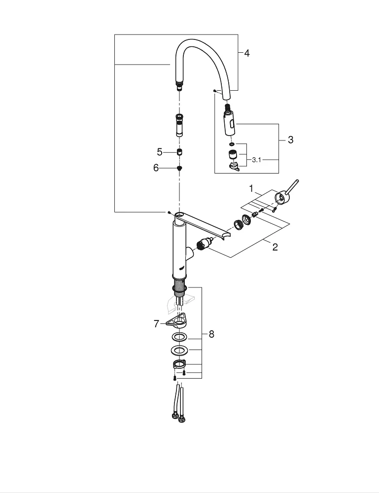 Grohe Concetto monomando extraíble Detalle 10